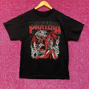 Pantera Cowboys From Hell Devil Smoking Metal Band T-Shirt Large